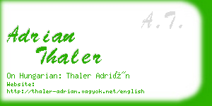 adrian thaler business card